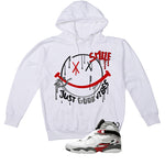 Air Jordan 8 Bugs Bunny Matching T-Shirt, Sweatshirts & Hoodies White T-Shirt (Smile)| illcurrency