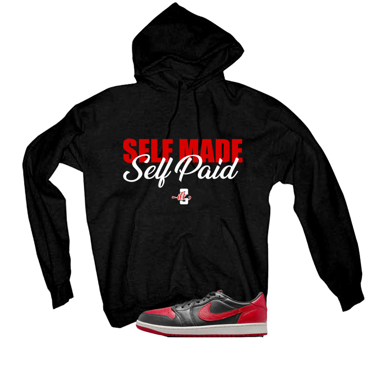 Air Jordan 1 Low OG Banned Matching T-Shirt, Sweatshirts & Hoodies Black T-Shirt (Self Made Self Paid)| illcurrency