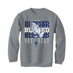 Air Jordan 5 “Georgetown” | illcurrency Grey T-Shirt (Blessed not lucky)