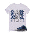 Air Jordan 13 Flint White T-Shirt (Blessed not lucky)| illcurrency