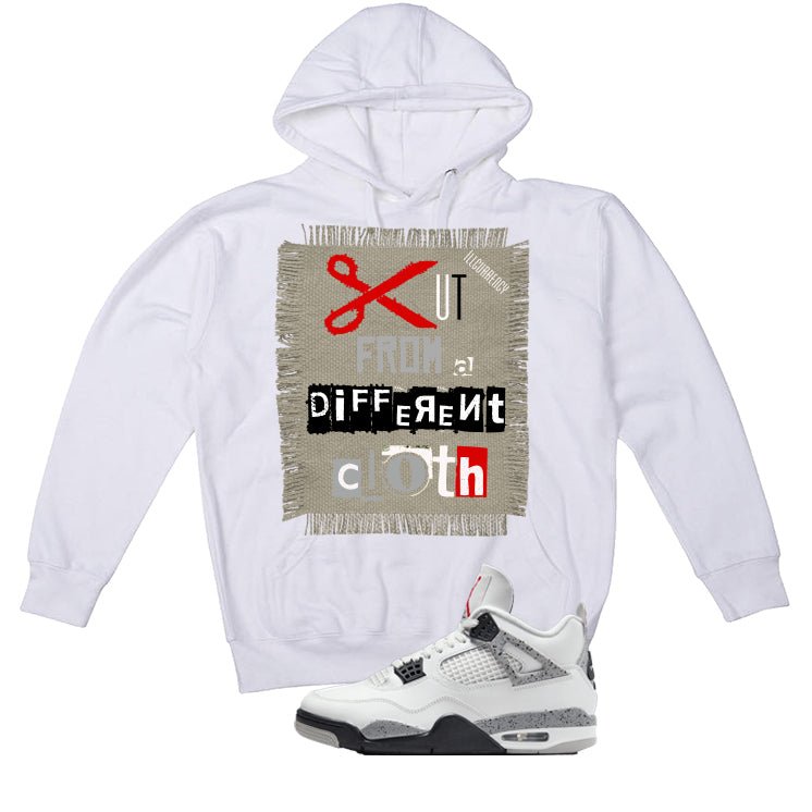 Air Jordan 4 White Cement White T-Shirt (Cut from a different cloth)| illcurrency