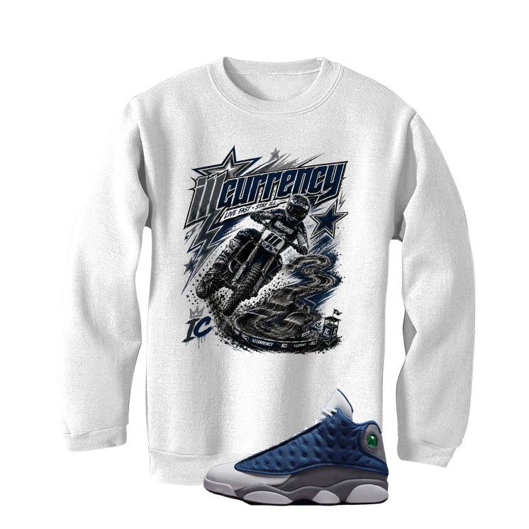 Air Jordan 13 Flint White T-Shirt (illcurrency motocross)| illcurrency