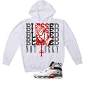 Air Jordan 8 Bugs Bunny Matching T-Shirt, Sweatshirts & Hoodies White T-Shirt (Blessed not lucky)