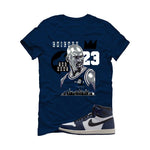 Air Jordan 1 High OG Midnight Navy Navy Blue T-Shirt (GOAT 23)| illcurrency