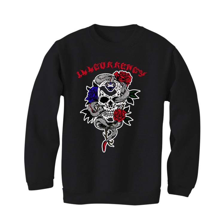 Air Jordan 8 “Playoffs” Black T-Shirt (Snake skeleton rose)