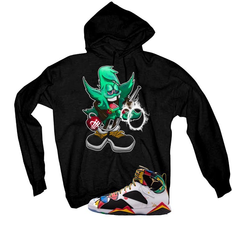 Air Jordan 7 Miro Matching T-Shirt Black T-Shirt (Bad Weed)| illcurrency