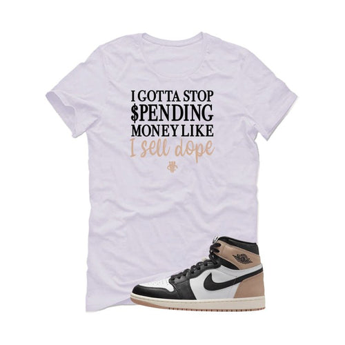 Air Jordan 1 High OG Latte White T-Shirt (STOP SPENDING MONEY)| illcurrency