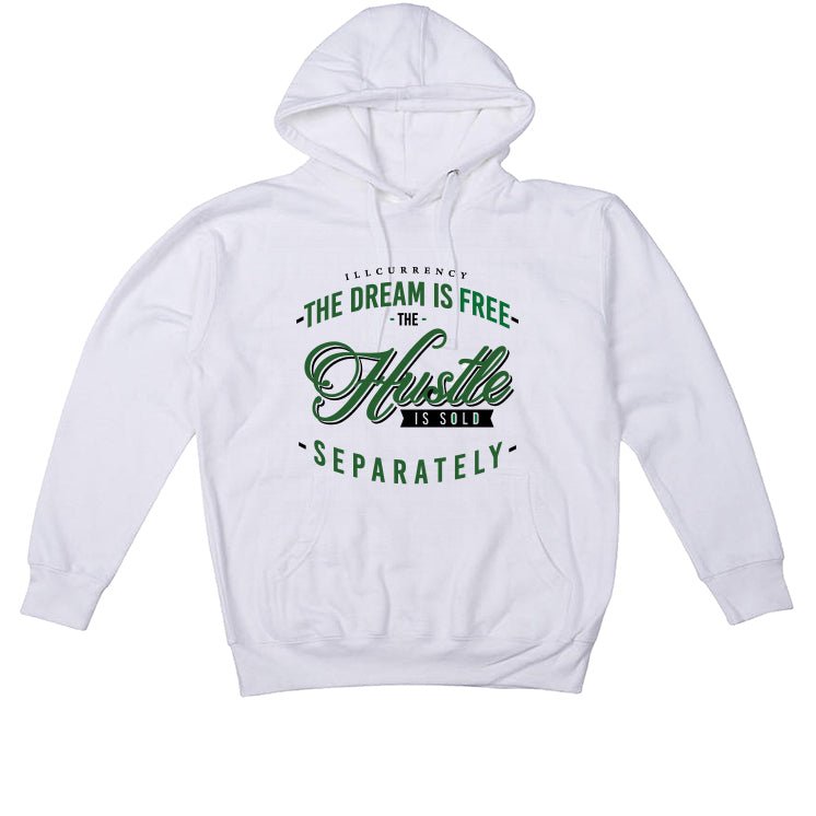 Nike Dunk Low Satin Green - White T-Shirt (The dream is free)