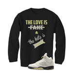 Air Jordan 5 WMNS Luminous Green Black T-Shirt (Love Is Fake)| illcurrency