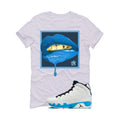 Air Jordan 9 “Powder Blue” | illcurrency White T-Shirt (LIPSTICK)