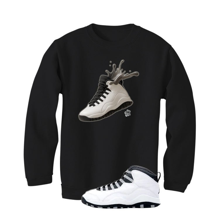 Air Jordan 10 OG Steel Black T-Shirt (Splash Shoe)| illcurrency
