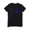 Air Jordan 2 Low Varsity Royal - Black T-Shirt (Stay Humble)