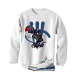 Air Jordan 3 True Blue Matching T-Shirt White T-Shirt (Mario Ball)| illcurrency