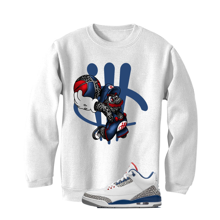 Air Jordan 3 True Blue Matching T-Shirt White T-Shirt (Mario Ball)| illcurrency