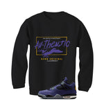 Air Jordan 4 OG Lakers Matching T-Shirt, Sweatshirts & Hoodies Black T-Shirt (Authentic)| illcurrency