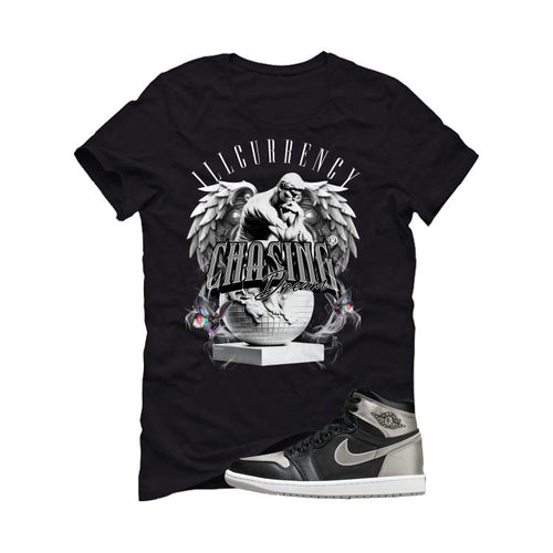 Air Jordan 1 High OG WMNS Satin Shadow Black T-Shirt (Chasing Dreams)| illcurrency