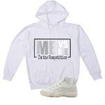 Air Jordan 11 WMNS Pearl Matching T-Shirt, Sweatshirts & Hoodies White T-Shirt (Me Vs Me)| illcurrency