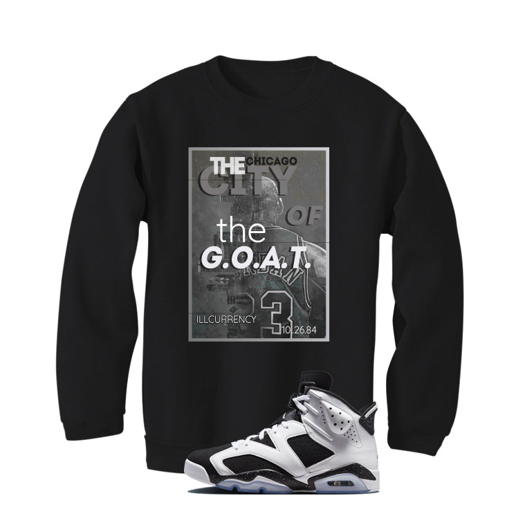 Air Jordan 6 Oreo Matching T-Shirt Black T-Shirt (City Of The Goat)| illcurrency