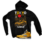 Air Jordan 5 Tokyo Matching T-Shirt, Sweatshirts & Hoodies Black T-Shirt (Tokyo Drift)| illcurrency