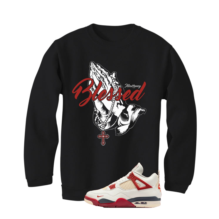 Nigel Sylvester x Air Jordan 4 Brick After Brick Matching T-Shirt, Sweatshirts, & Hoodies Black T-Shirt (Blessed)| illcurrency