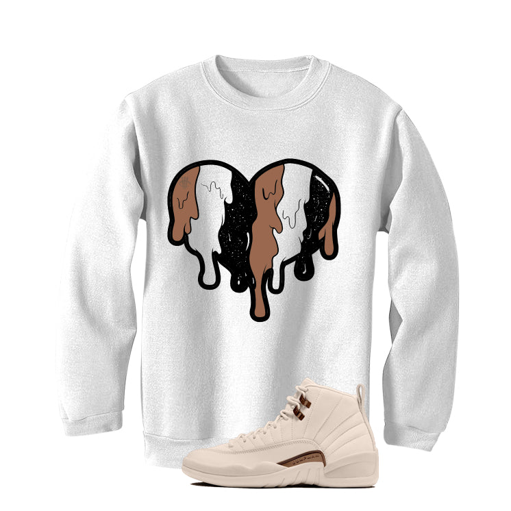 Air Jordan 12 Egg Nog Matching T-Shirt Heart