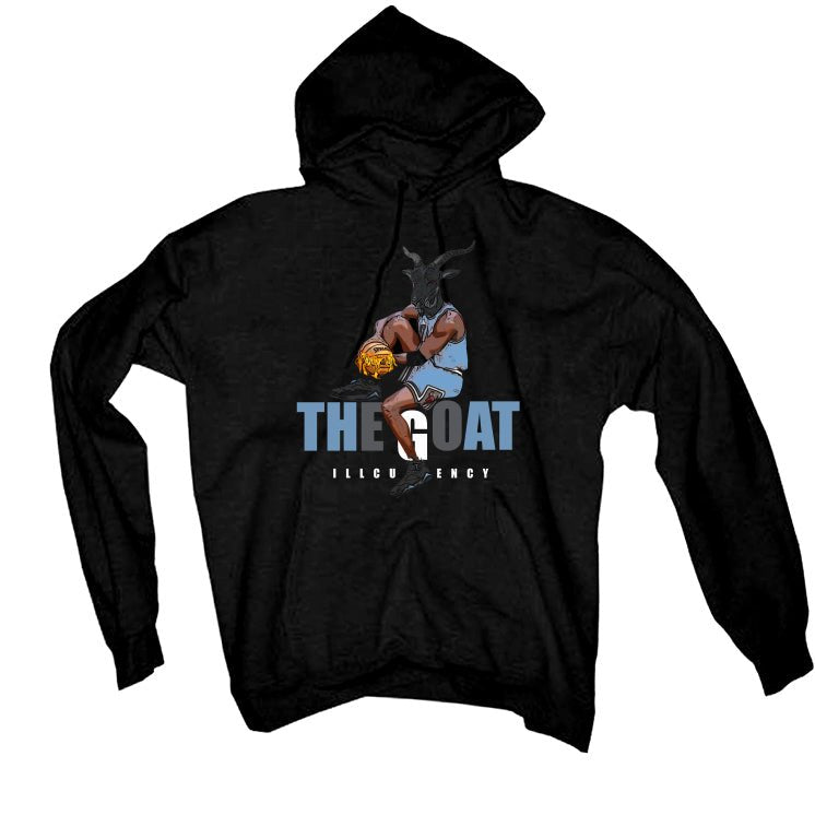 Air Jordan 7 “Chambray” | illcurrency Black T-Shirt (The Goat)