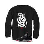 Air Jordan 4 Bred Matching T-Shirt Black T-Shirt (Insomnia)| illcurrency