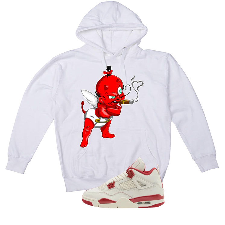 Air Jordan 4 Valentine’s Day (Sierra Red) Matching T-Shirt, Sweatshirts & Hoodies White T-Shirt (Valentine Devil)| illcurrency
