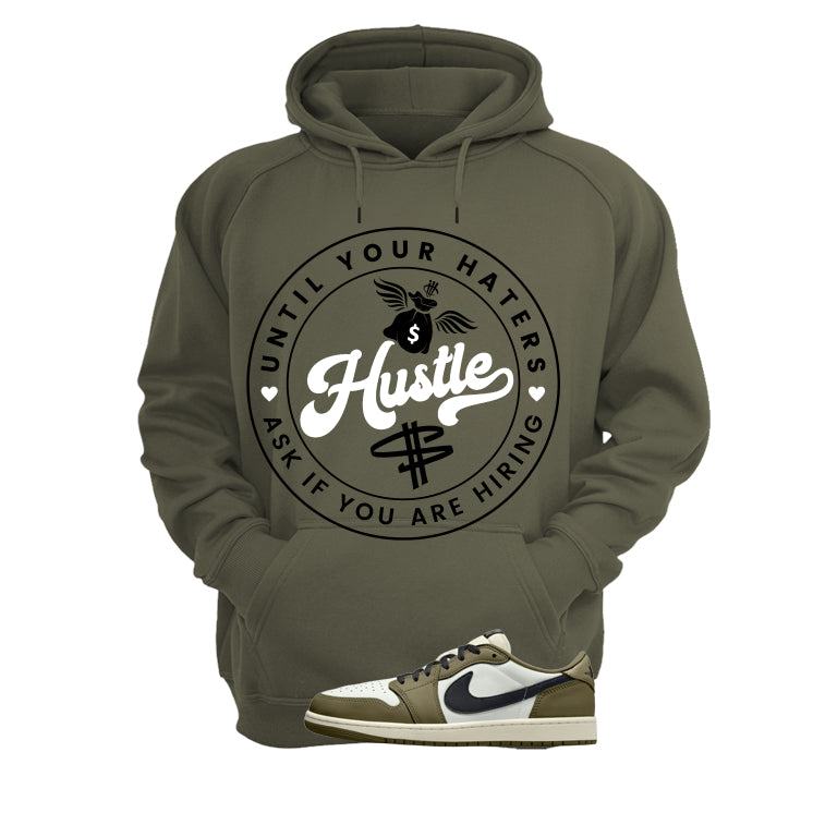 Air Jordan 1 Low OG Medium Olive Matching T-Shirt, Sweatshirts & Hoodies Military Green T-Shirt (Haters Catch Up)| illcurrency