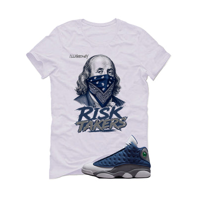 Air Jordan 13 Flint White T-Shirt (Risk Takers)| illcurrency