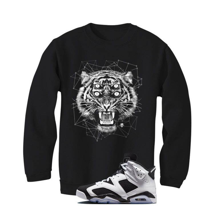Air Jordan 6 Oreo Matching T-Shirt Black T-Shirt (Four Eyes)| illcurrency