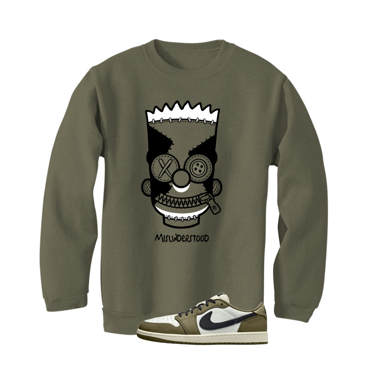 Air Jordan 1 Low OG Medium Olive Matching T-Shirt, Sweatshirts & Hoodies Military Green T-Shirt (Misunderstood)| illcurrency