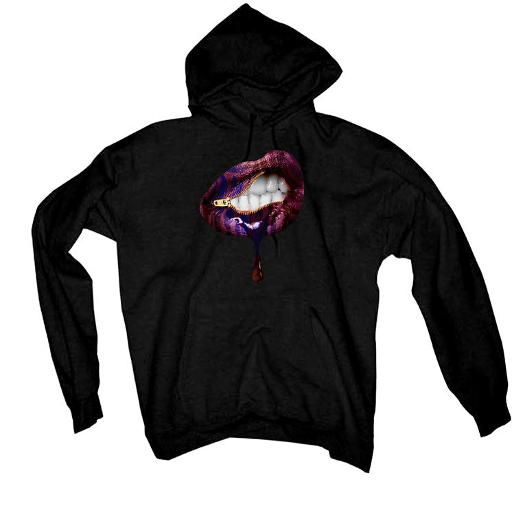Air Jordan 5 Burgundy - Black T-Shirt (LIPS UNSEALED)