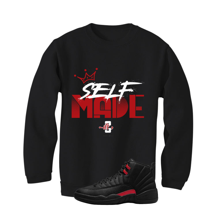 Air Jordan 12 Bloodline Matching T-Shirt, Sweatshirts, & Hoodies Black T-Shirt (Self Made)| illcurrency