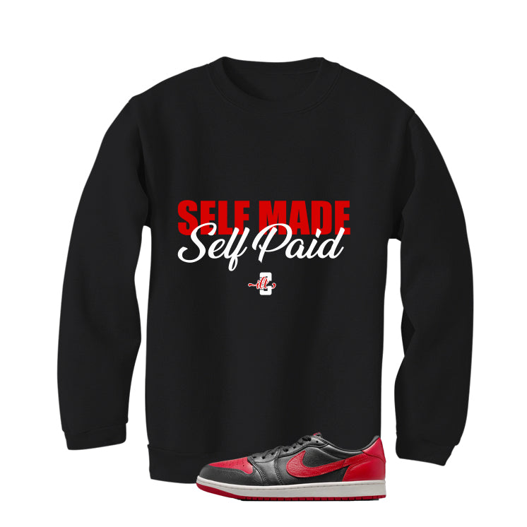 Air Jordan 1 Low OG Banned Matching T-Shirt, Sweatshirts & Hoodies Black T-Shirt (Self Made Self Paid)| illcurrency