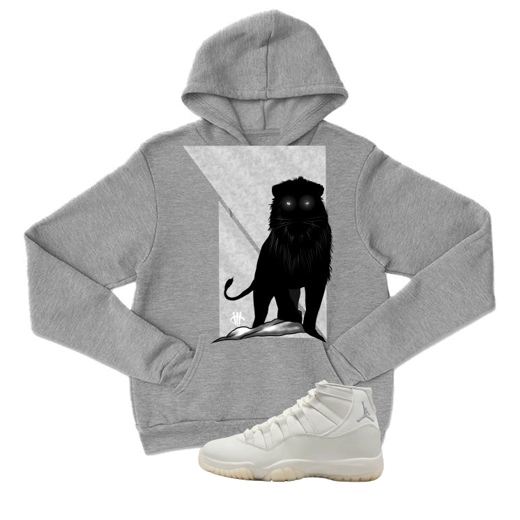 Air Jordan 11 WMNS Pearl Matching T-Shirt, Sweatshirts & Hoodies Grey T-Shirt (Lion)| illcurrency