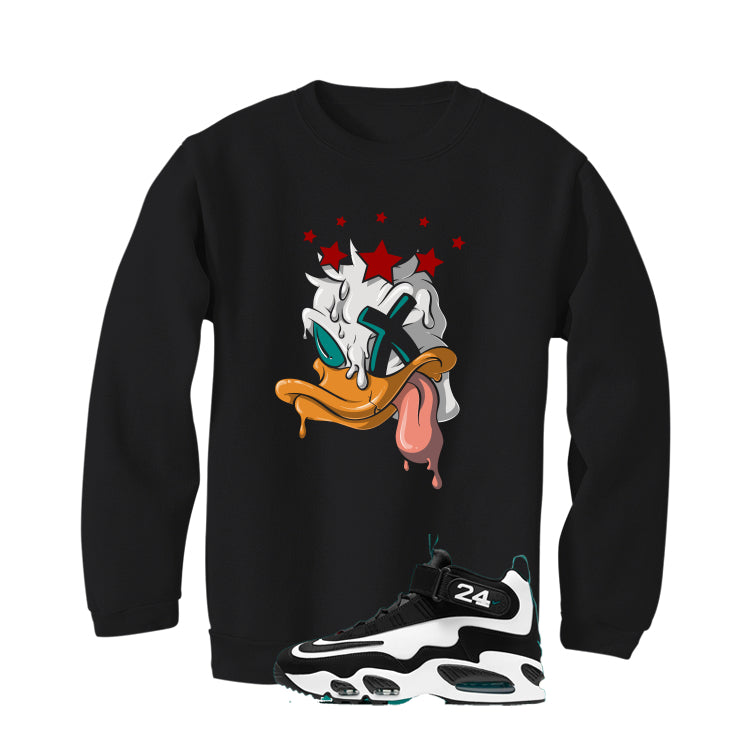Nike Air Griffey Max 1 Freshwater Matching T-Shirt, Sweatshirts, & Hoodies Black T-Shirt (Ducked Up)| illcurrency