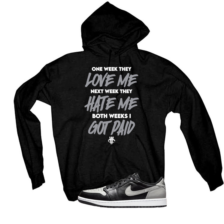 Air Jordan 1 Low OG Shadow Black T-Shirt (Paid)