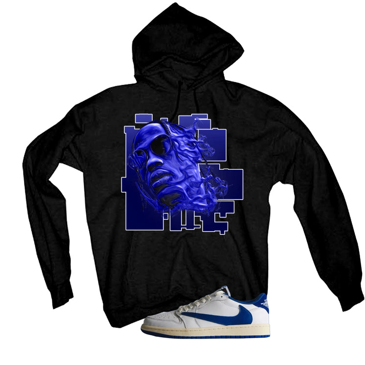 Travis Scott x Fragment x Air Jordan 1 Low OG 2025 Matching T-Shirt, Sweatshirts & Hoodies Black T-Shirt (Trav Smoke)| illcurrency