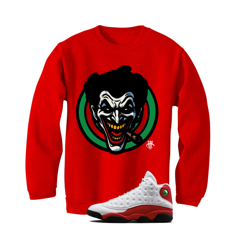 Air Jordan 13 Chicago Matching T-Shirt, Sweatshirts & Hoodies Red T-Shirt (Joke The Joker)| illcurrency