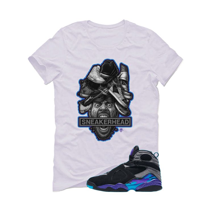 Air Jordan 8 OG Aqua White T-Shirt (SneakerHead)| illcurrency