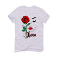 Air Jordan 4 Valentine’s Day (Sierra Red) Matching T-Shirt, Sweatshirts & Hoodies White T-Shirt (Love)| illcurrency