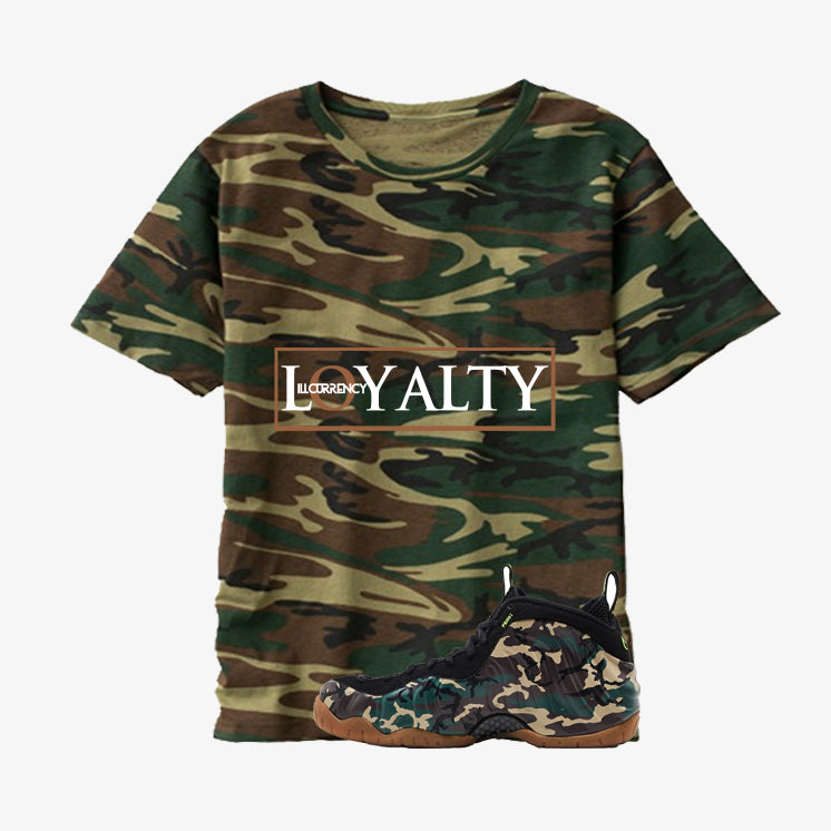 Nike Air Foamposite Pro Camo Matching T-Shirt Loyalty