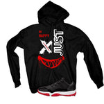 Air Jordan 11 Low Bred Black T-Shirt (Be Happy)| illcurrency