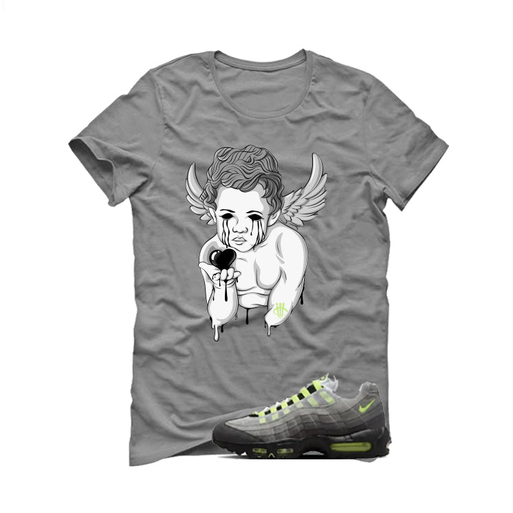 Nike Air Max 95 OG Neon Matching T-Shirt, Sweatshirts & Hoodies Grey T-Shirt (Dark Angel)| illcurrency