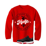 Air Jordan 11 Low Bred Red T-Shirt (Haters Catch Up)| illcurrency