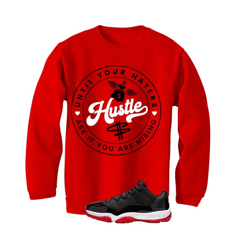 Air Jordan 11 Low Bred Red T-Shirt (Haters Catch Up)| illcurrency