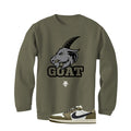 Air Jordan 1 Low OG Medium Olive Matching T-Shirt, Sweatshirts & Hoodies Military Green T-Shirt (Goat)