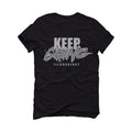Air Jordan 1 High OG WMNS Satin Shadow Black T-Shirt (keep Going)| illcurrency