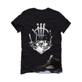 Air Jordan 5 Black Metallic Reimagined Black T-Shirt (Drip)| illcurrency